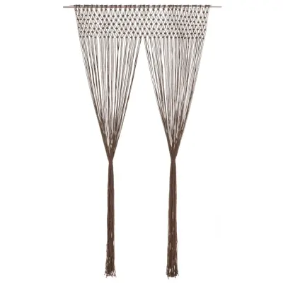 The Living Store Zavesa makrame taupe 140x240 cm bombaž - Zavesa