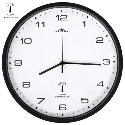The Living Store Radijsko vodena stenska ura Quartz gibanje 31 cm bela in črna - Stenska Ura
