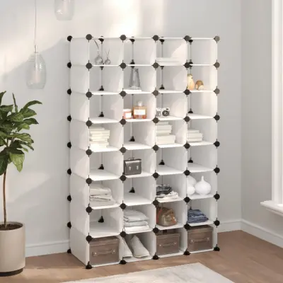 The Living Store Stojalo za čevlje prozorno 93x36,5x140 cm PP - Stojalo Za Čevlje
