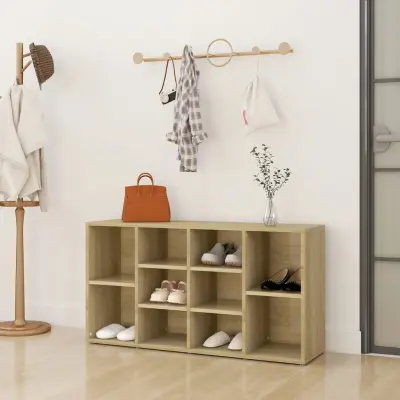 The Living Store Klop za shranjevanje čevljev sonoma hrast 103x30x54,5 cm - Klop Za Čevlje