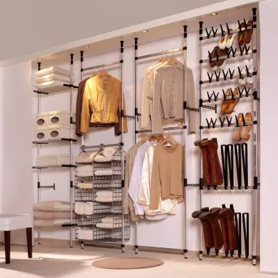 The Living Store Teleskopsko stojalo za škornje s palicami aluminij - Stojalo Za Škornje