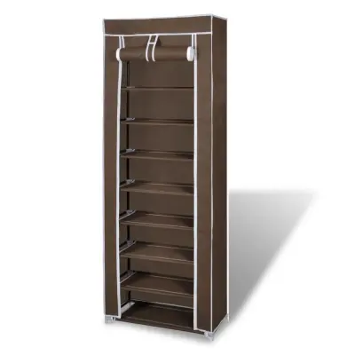Omara za Čevlje iz Blaga z Vrati 57 x 29 x 162 cm Rjava barva - Omarica