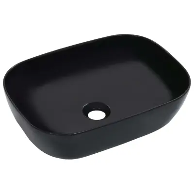 The Living Store Umivalnik 45,5x32x13 cm kerami?en ?rn - Umivalnik