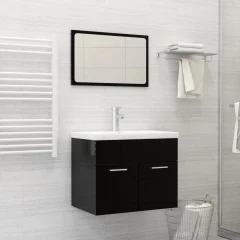 The Living Store Vgradni umivalnik s pipo 61x39x18 cm keramičen bel - Umivalnik