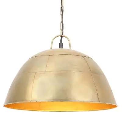 The Living Store Industrijska starinska viseča svetilka 25W medeninasta 41cm E27 - Viseča Svetilka