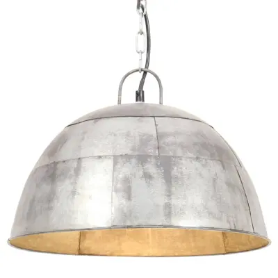 The Living Store Industrijska starinska viseča svetilka 25 W srebrna 41 cm E27 - Viseča Svetilka