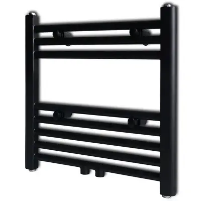 Kopalniški cevni radiator za centralno ogrevanje raven 480x480 mm črn - Cevni Radiator