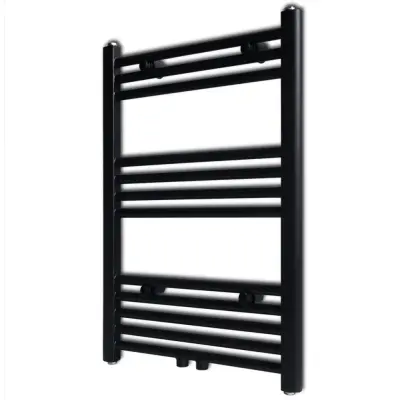 Kopalniški cevni radiator za centralno ogrevanje raven 500x764 mm črn - Cevni Radiator