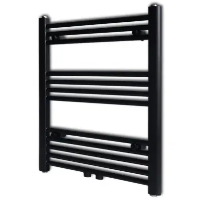 Kopalniški cevni radiator za centralno ogrevanje raven 600x764 mm črn - Cevni Radiator