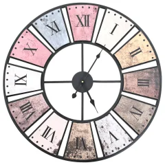 The Living Store Starinska stenska ura s Quartz gibanjem 60 cm XXL - Stenska Ura