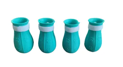 4 kosi večnamenskih ščitnikov za mačje tace Blue