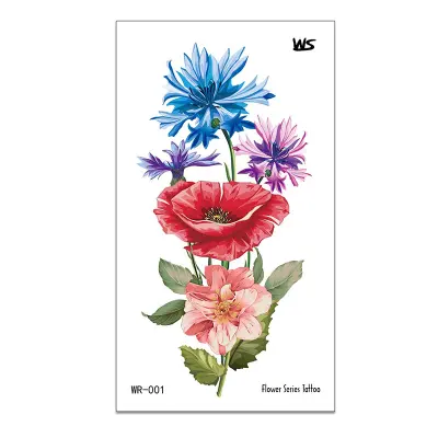 Začasni tatu cvetličnega vzorca   D