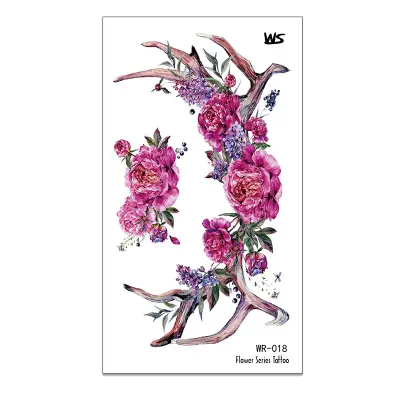 Začasni tatu cvetličnega vzorca   A