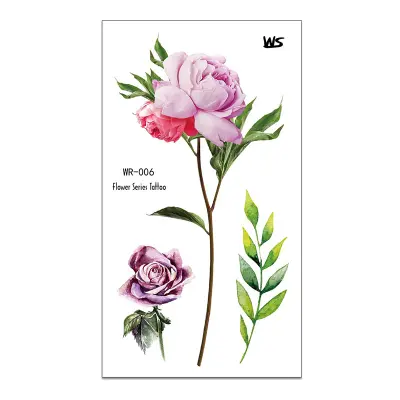 Začasni tatu cvetličnega vzorca   B