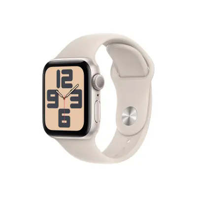 Vrnjen artikel - APPLE Watch SE v3 GPS 40mm Starlight Aluminium Case with Starlight Sport Band - S/M pametna ura
