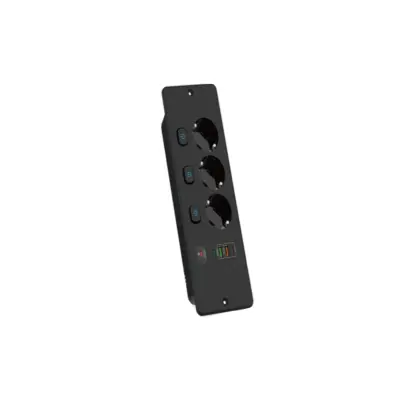 BKL-E68 Vgrajena vtičnica - evropski standard Black