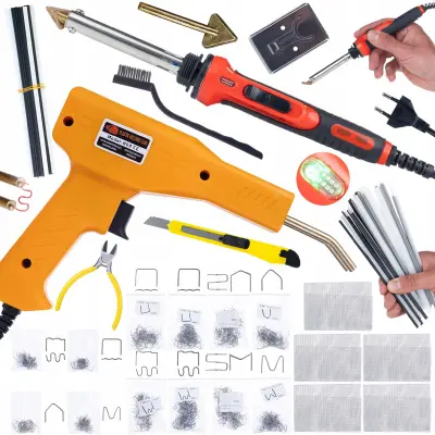 SPAJKALNIK RED ODYSSEY 100W RRO100W PLASTIČNI KOMPLET 5 MREŽNIH IZVIJAČEV IN STOJALO + SPENJAČ 200 SPONK + 800 SPONK 8 VRST