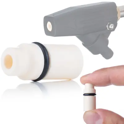 Rosfix Keramična Šoba za Peskanje – Zlata, Ø8,6 mm, Dolžina 25,5 mm, Ø11,2 mm | Visoka Odpornost in Trajnost