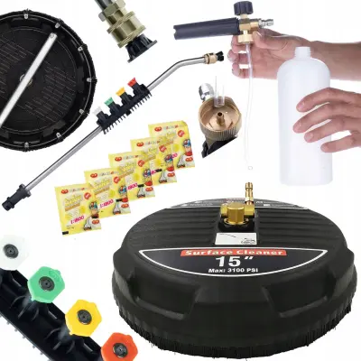 ROSFIX KOCKASTA KRTAČA T-RACER 1+TLAČNA KOPJA 1/4" UPOGNJENA 15+5 ŠOB IN DRŽALO+ČISTILO ZA PENO 1000+5X PENILNI PRAŠEK ZA ČISTILO ZA PENO 6G