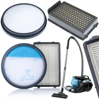 Rosfix Nadomestni Del za Sesalnik Tefal TW371–TW379, Rowenta RO371–RO379 – 2x HEPA + 2x Pena Filter | ZR005901