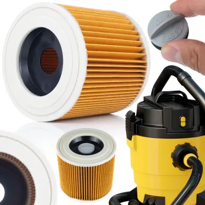 Rosfix Nadomestni Del za Odkurzovalnik Kärcher MV2–MV3, WD2–WD3 – Pralni Filter | Poliester, Ø12,3x11,5 cm
