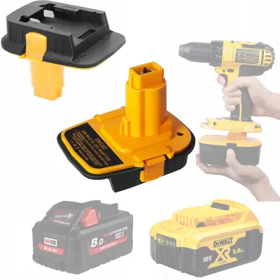 Rosfix Adapter DCA1820 za Akumulatorje Dewalt/Milwaukee – 18V/20V, Kompatibilen z M18, DCB201 | Brez Polnjenja