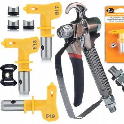 ROSFIX TURBOJET TJ1 BRIZGALNA PIŠTOLA + ROSFIX ULTRA SPRAY ŠOBA ZA BARVANJE MODEL 513, 517, 519