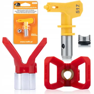 ROSFIX POKROV ŠOBE ZA LAKIRNO ENOTO + ŠOBA ZA BRIZGANJE BARVE ROSFIX ULTRA MODEL 517