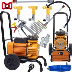 SLIKARSKA ENOTA ROSFIX STRONG BLUE STORM SBS03 3500W KOMPLET + FILTRI + ŠOBE