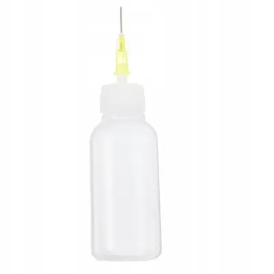 Rosfix Dozirna Steklenička 60 ml z Iglo – Za Topila, Alkohole, Lepila | 20G Igla, 0,9 mm, 15 mm Dlg.