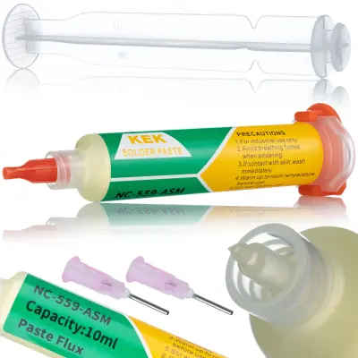 Rosfix NC-559-ASM Topilo v Brizgi – Gel Konsistenca, No-Clean, 10cc | Za BGA in SMD Spajkanje