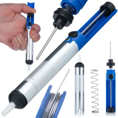 Rosfix Ročna Črpalka za Spajko – Aluminijasto Ohišje, PTFE Konica, Dolžina 18,5 cm, Ø 3/5 mm