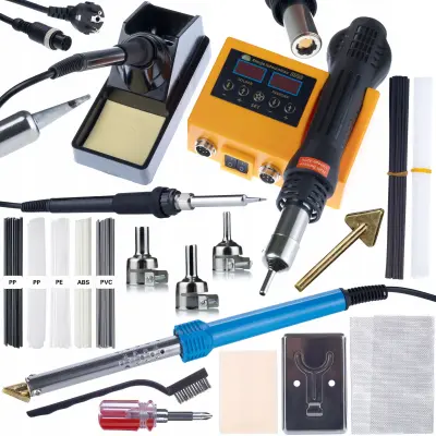 Spajkalna postaja (Topli zrak in 900M) Rosfix Orange Husky OH660+ Spajkalnik Rosfix Blue Lark 80W BL80W s kompletom dodatkov + Prowelder Kit Mini