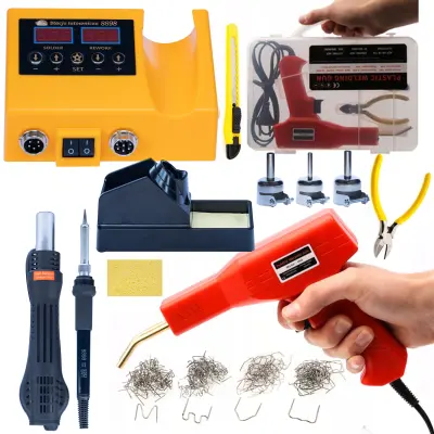 ROSFIX POSTAJA ZA SPAJKANJE 2 V 1 (HOT-AIR IN 900M) ROSFIX ORANGE HUSKY OH660 SERIES ELECTRIC S+ROSFIX PLASTIČNA SPONKARICA V KOVČKU + 200 SPONK