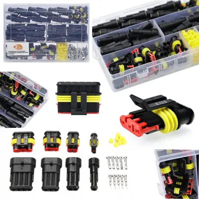 Rosfix Set Hermetičnih Električnih Spojev – 352 Kos, IP67, 14A, 24V, −40°C do +125°C | Poliamid 6.6