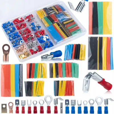 Rosfix Set Izoliranih Konektorjev in Toplotno Skrčljivih Cevi – 678 Kosov | PVC, 600 V, −55 °C do +125 °C