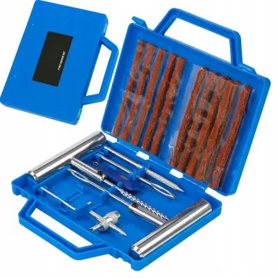 Rosfix Set za Popravilo Pnevmatik 23v1 – Za Tubeless Gume | Jeklo, Kompaktno Ohišje, Avto/Moto/ATV