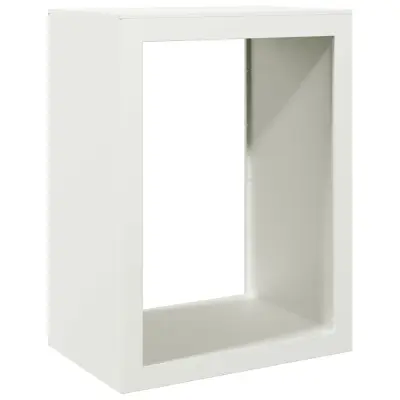 vidaXL Stojalo za drva belo 60x40x80 cm jeklo