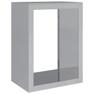 vidaXL Stojalo za drva 60x40x80 cm pocinkano jeklo