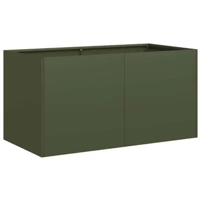 vidaXL Sadilnik Olive Green 80x40x40 cm Hladno valjano jeklo