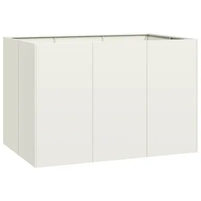 vidaXL Sadilnik Bela 120x80x80 cm Jeklo
