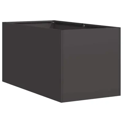 vidaXL Planter Black 40x80x40 cm Hladno valjano jeklo
