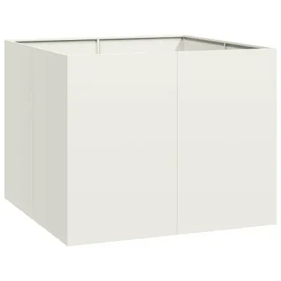 vidaXL Sadilnik Bela 100x100x80 cm Jeklo