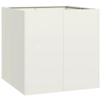 vidaXL Sadilnik Bela 80x80x80 cm Jeklo