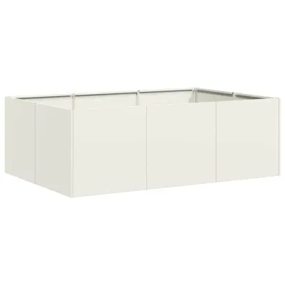 vidaXL Sadilnik Bela 120x80x40 cm Jeklo