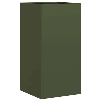 vidaXL Sadilnik Olive Green 40x40x80 cm Hladno valjano jeklo