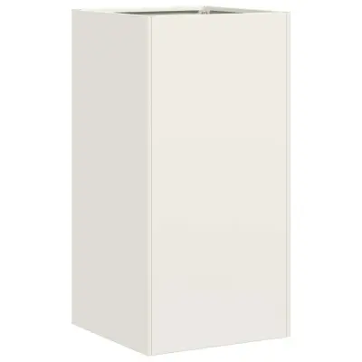 vidaXL Sadilnik Bela 40x40x80 cm Hladno valjano jeklo