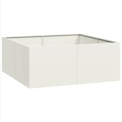 vidaXL Sadilnik Bela 100x100x40 cm Jeklo