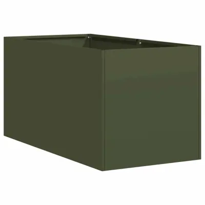 vidaXL Sadilnik Olive Green 40x80x40 cm Hladno valjano jeklo