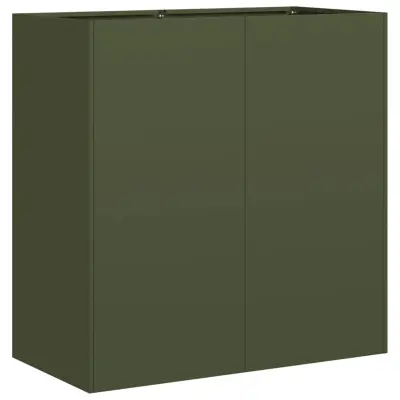 vidaXL Sadilnik Olive Green 80x40x80 cm Hladno valjano jeklo